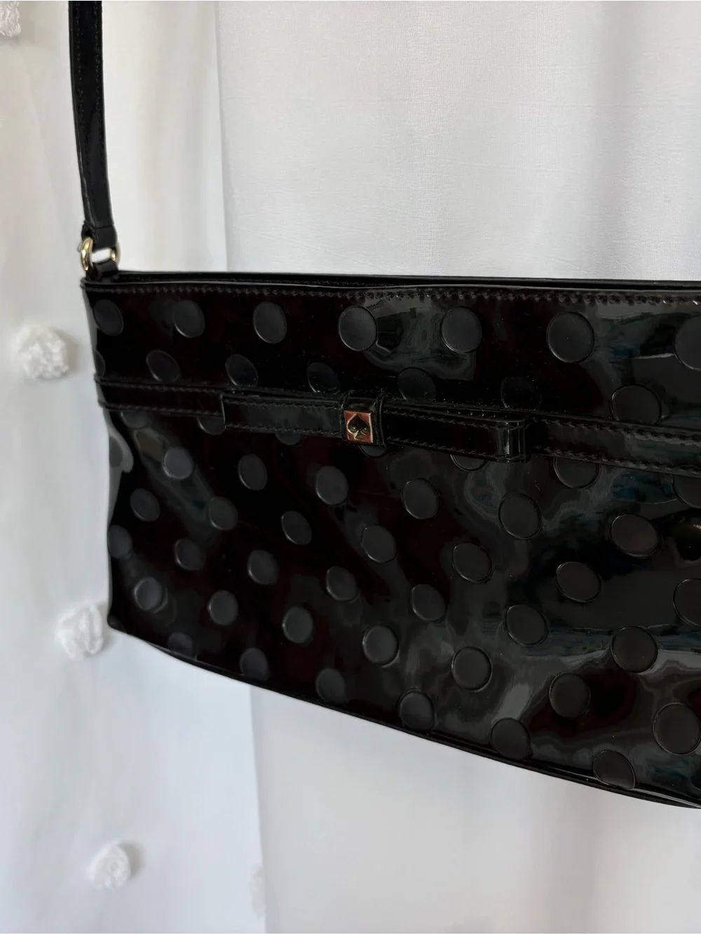 Kate Spade Patent Polka Dot Handbag